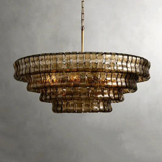 Riviera Vintage French Crystal Chandelier