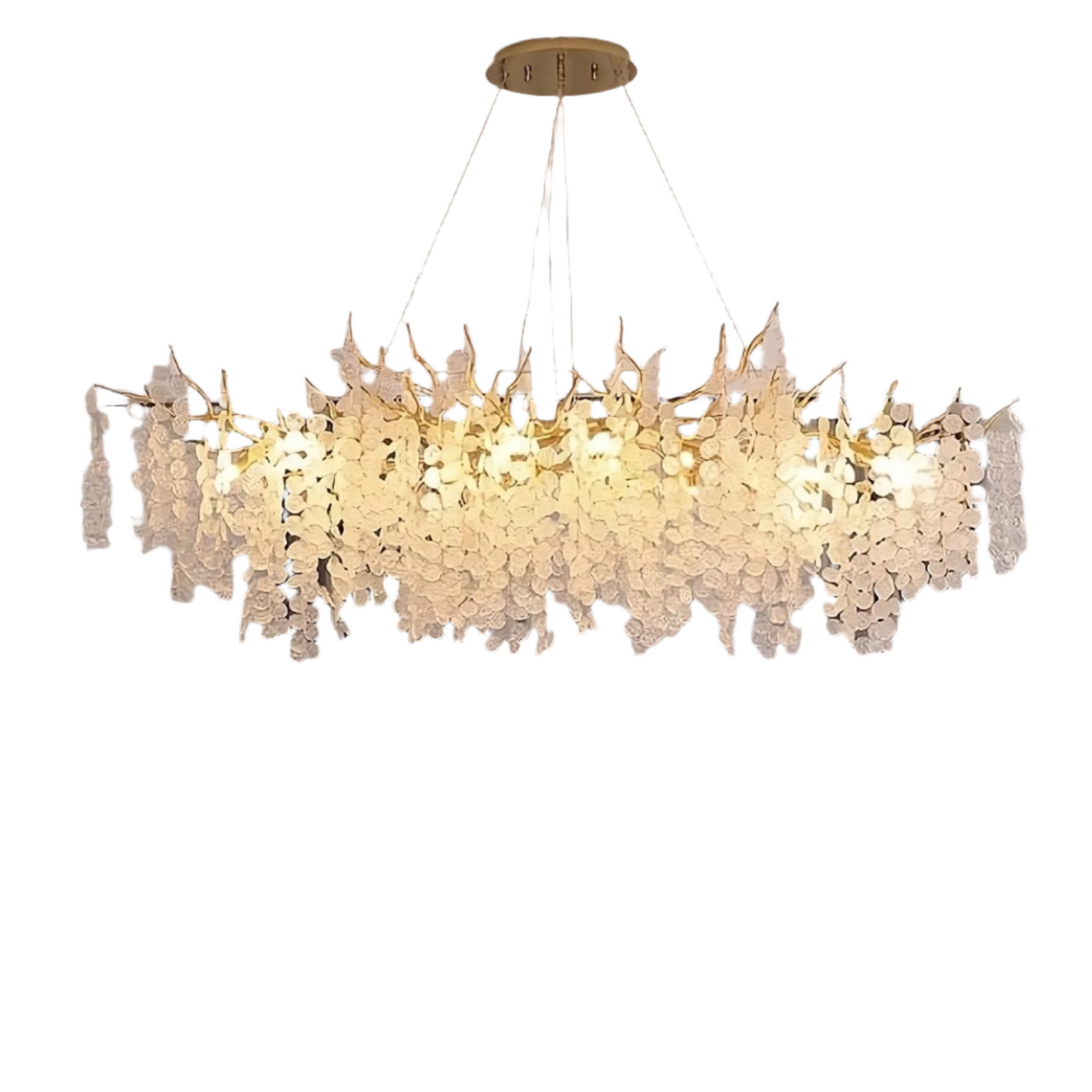 Albero Frost Glass Dining Room Chandelier
