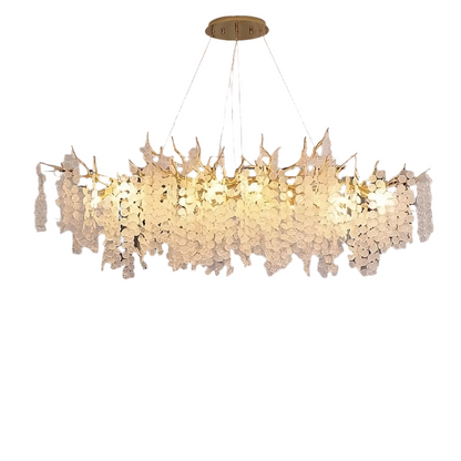Albero Frost Glass Dining Room Chandelier