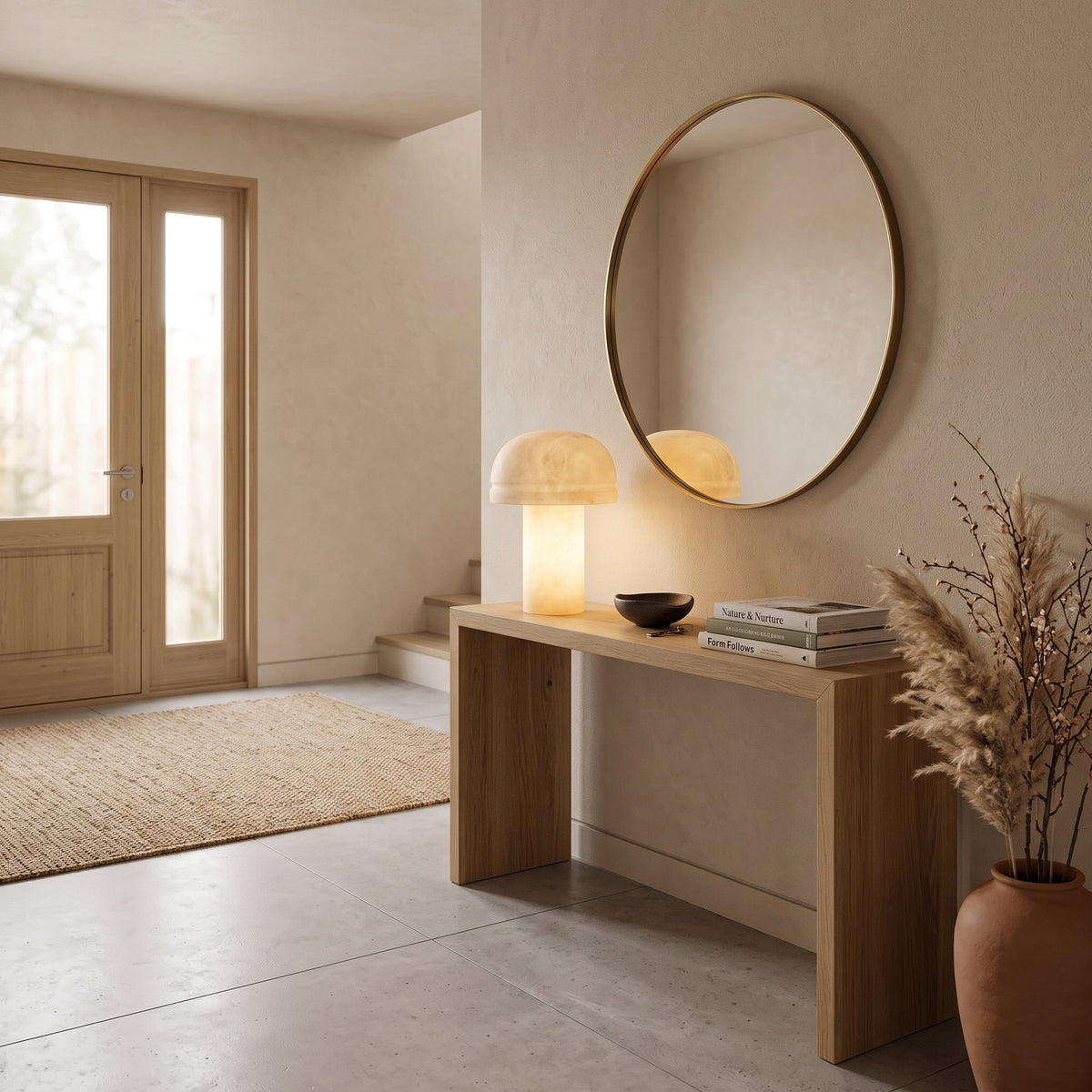 Dometra Alabaster Table Lamp