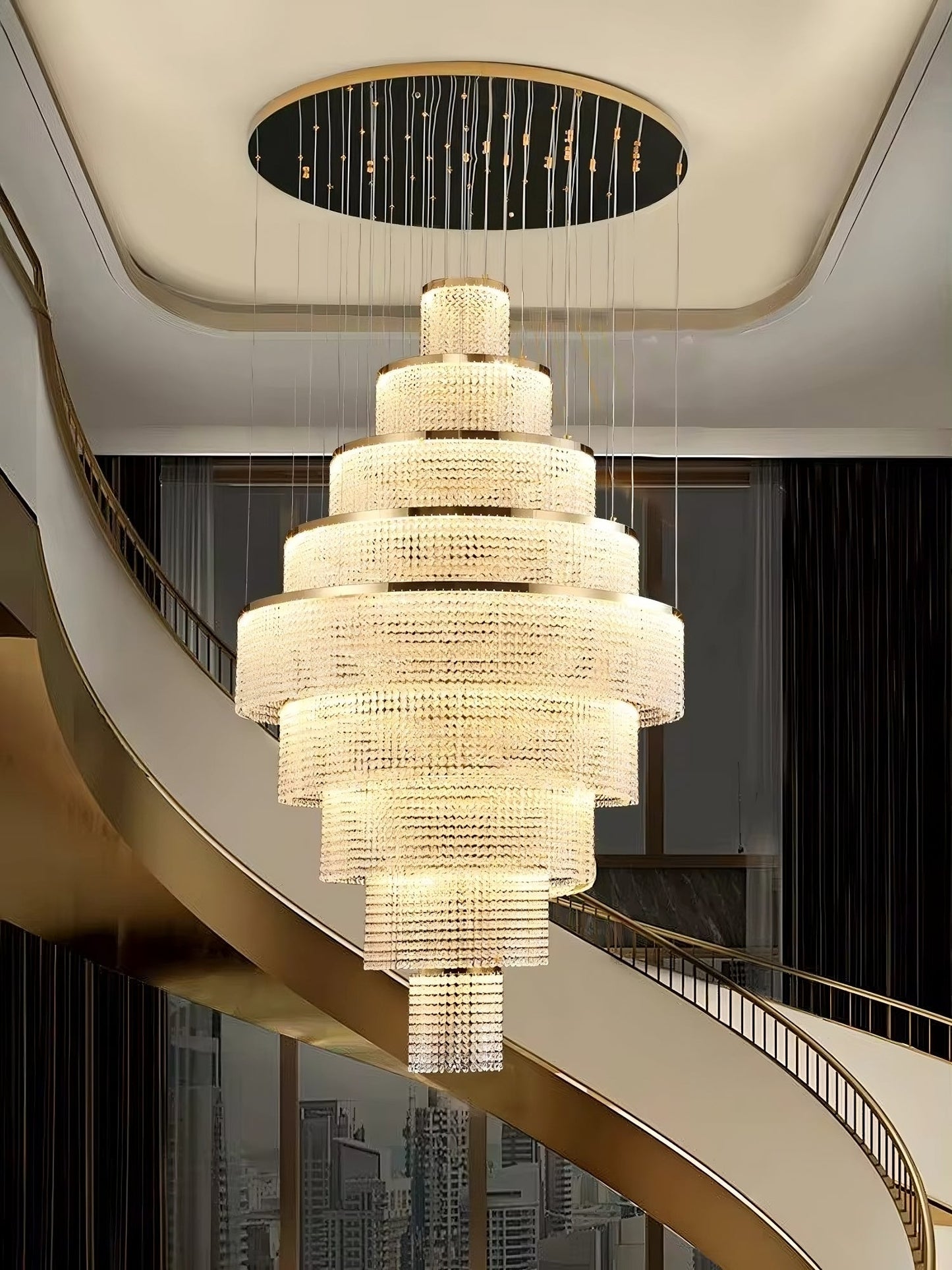 Alleri Crystal Staircase Chandelier