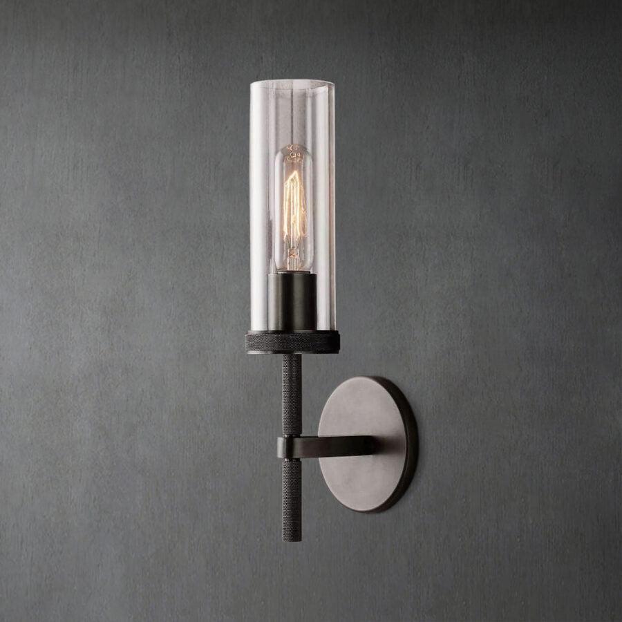 Lameth Knurled Sconce 14"19"